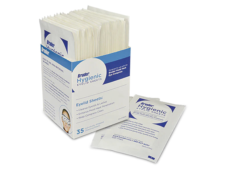 Bruder Hygienic Eyelid Sheets 35 Count Box