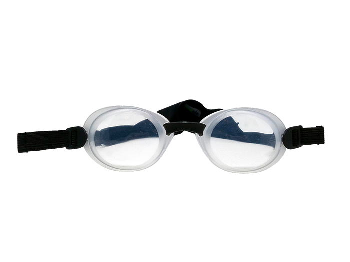 Quartz silicone shield - CPAP compatible dry eye protection at