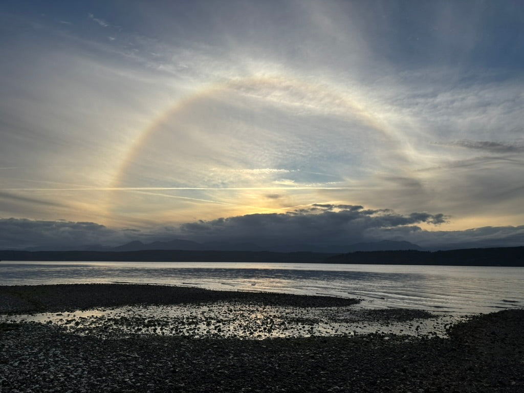 Light show over Hood Canal