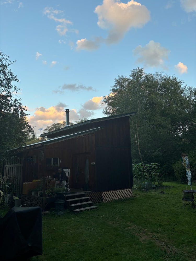 Tinyhome at dusk