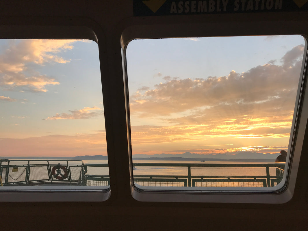 Ferry sunset