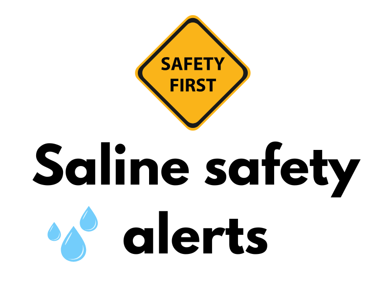 Scleral lens filling solution safety alerts