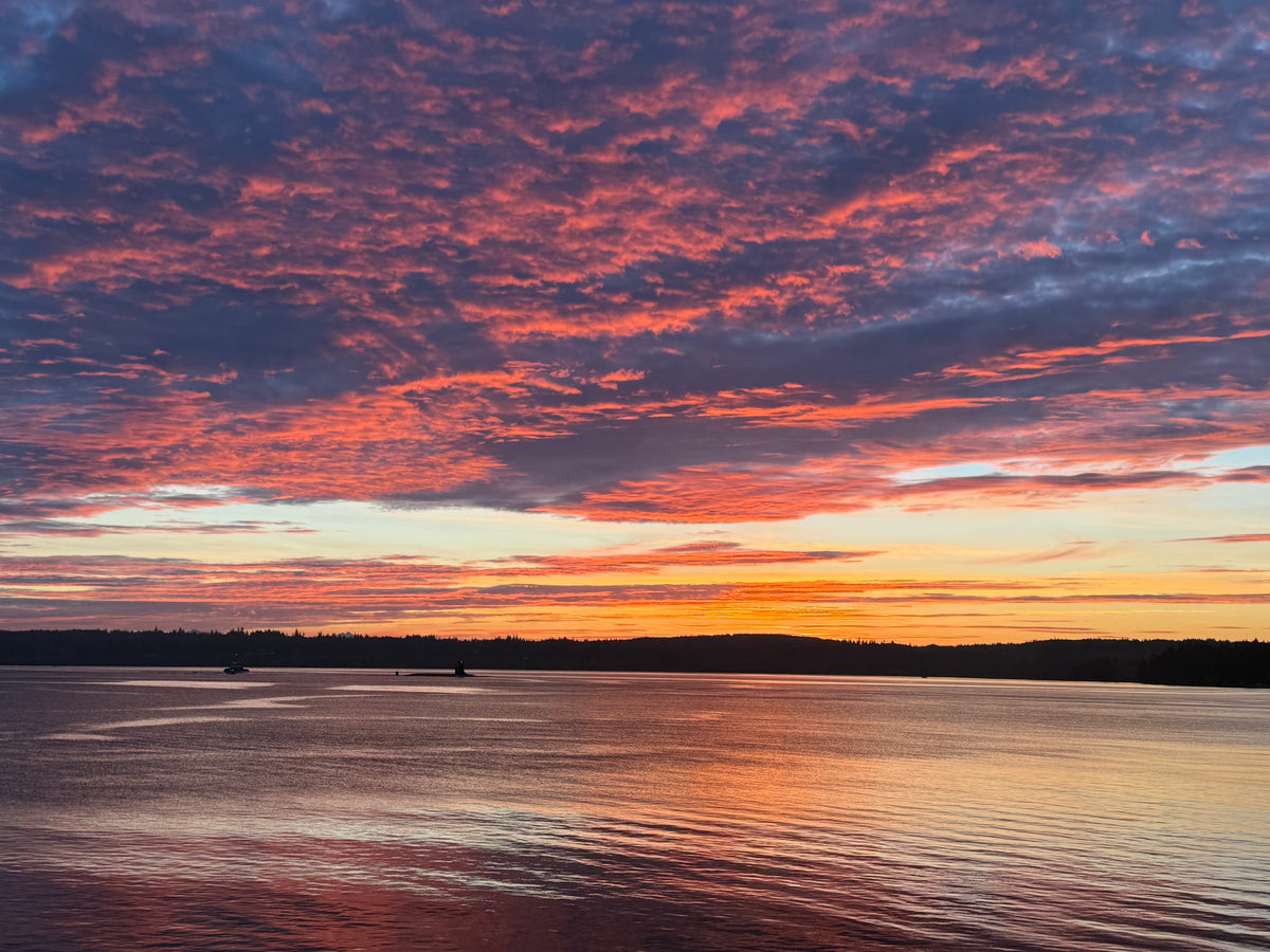 Sunrise over Hood Canal