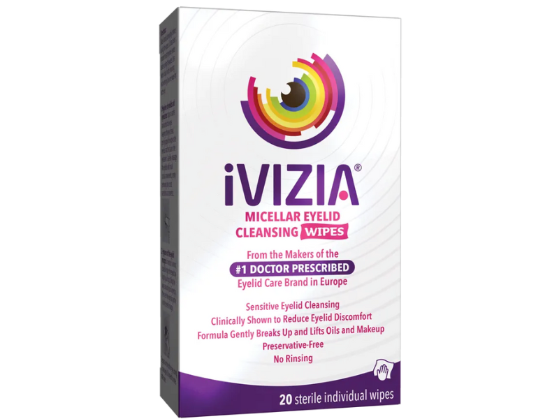 Ivizia Micellar Eyelid Cleansing Wipes (20 ct)