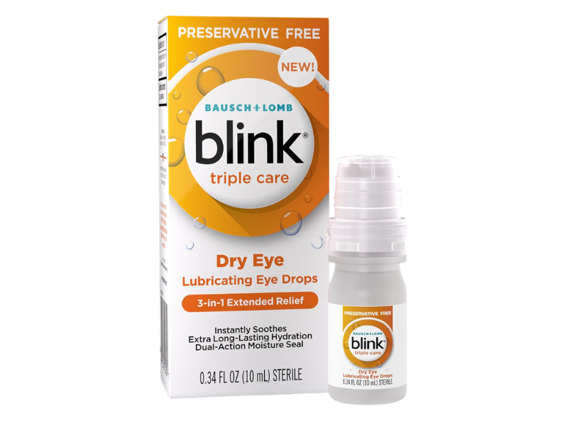 Blink Triple Care Preservative Free Lubricant Eye Drops