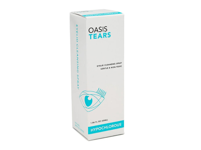 Oasis Tears Hypochlorous Eyelid & Lash Cleansing Spray (55mL)