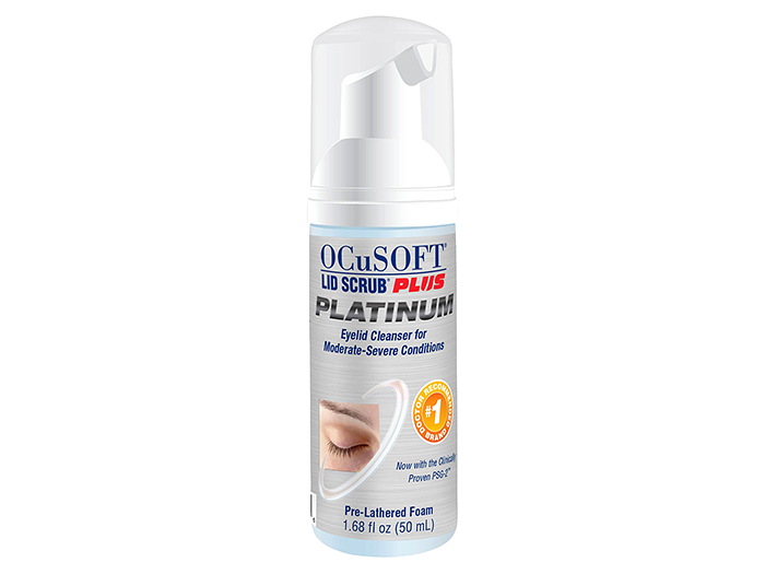 Ocusoft Lid Scrub Plus Platinum Foam 50mL - DryEyeShop