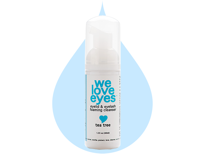 Tea Tree Eyelid Foaming Cleanser by WeLoveEyes - DryEyeShop