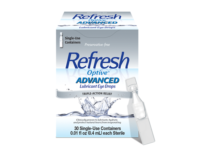 Refresh Optive Advanced (30 PF vials) - DryEyeShop