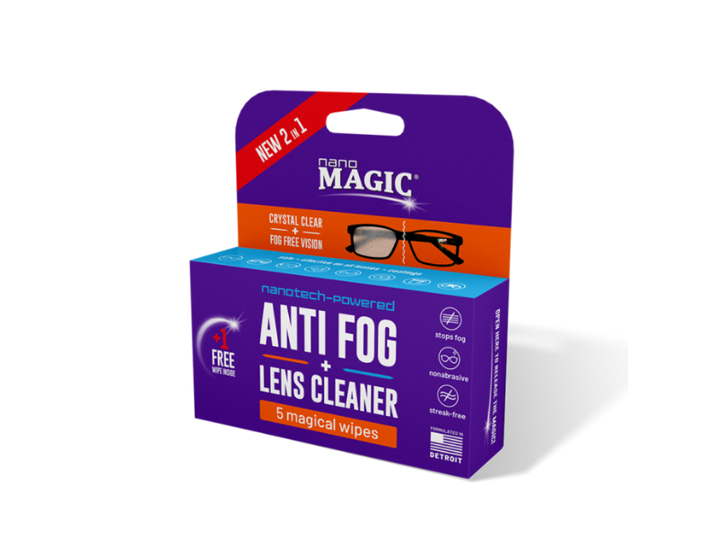 Nano Magic 2-in-1 Anti Fog & Lens Cleaning Wipes