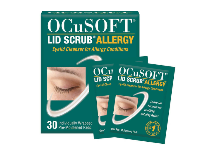 OCuSOFT Lid Scrub Allergy Eyelid Cleanser (Pre-Moistened Pads) - DryEyeShop