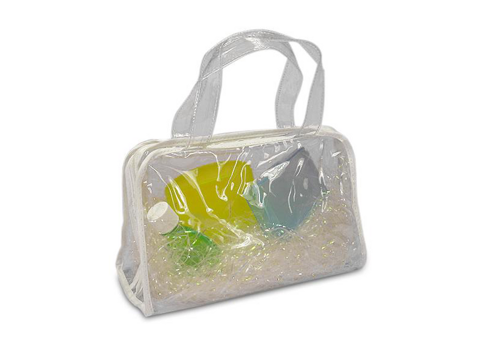 Wooden Handle Clear Vinyl Tote Bag | vegan purse | vegan handbag | Sac  transparent, Sac, Sac à main