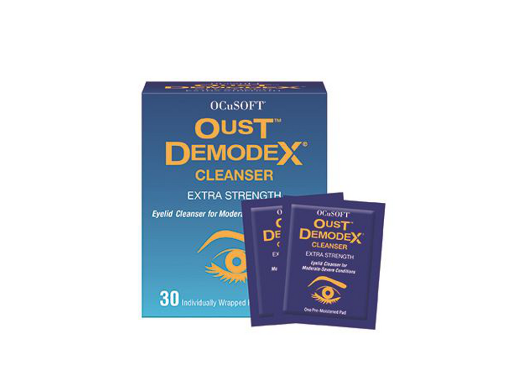 OcuSoft Oust Demodex Cleanser Pre-Moistened Pads - DryEyeShop