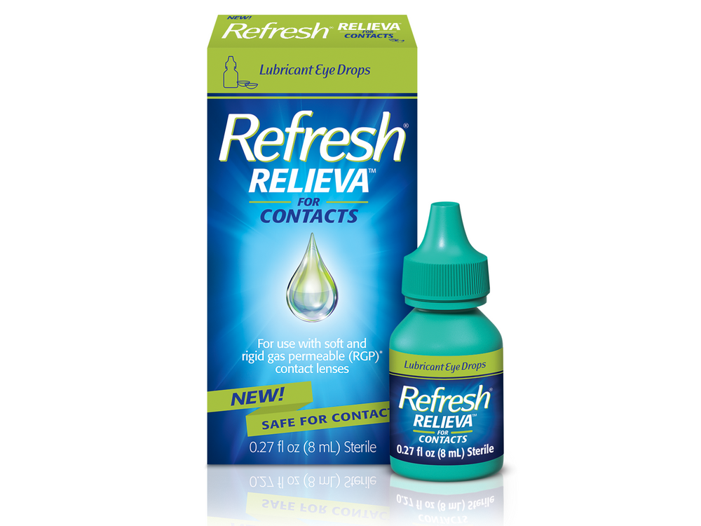 Refresh Relieva Eye Drops for Contacts, Lubricant - 0.27 fl oz